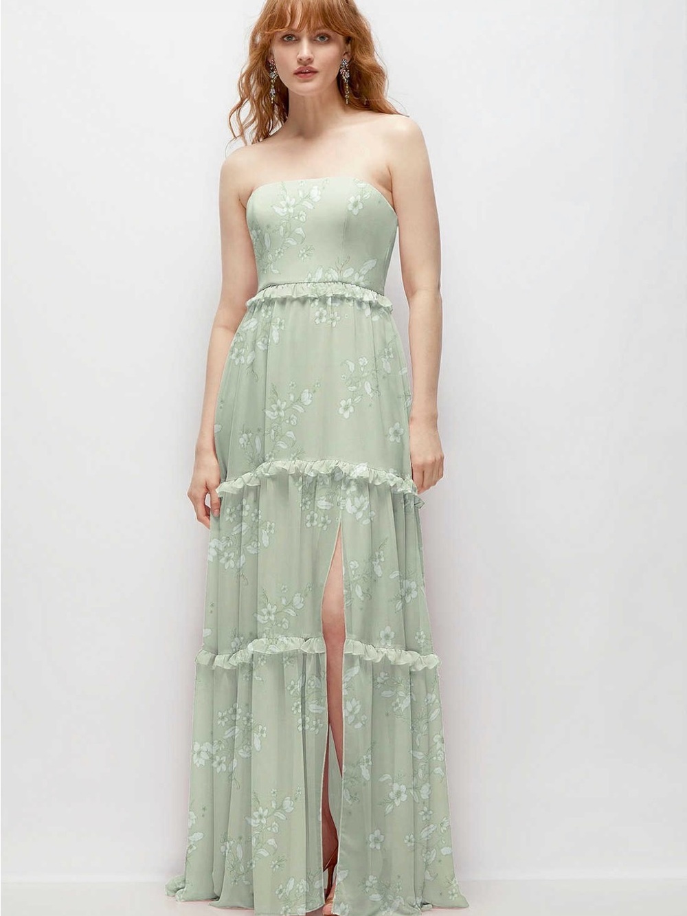Dessy After Six Primrose Sage Bridesmaid Dress (PETITE) *tailored